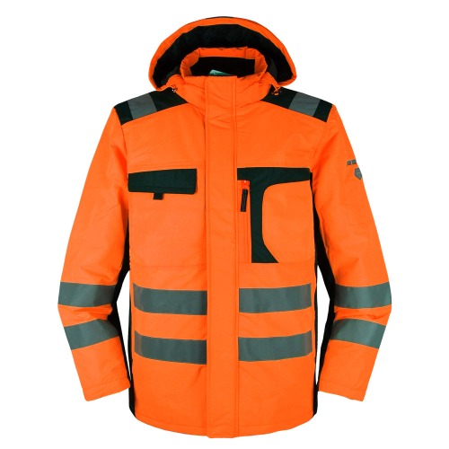 Z네온워킹자켓(동복)-네온오렌지 안전점퍼 야간작업시작업점퍼 반사테이프